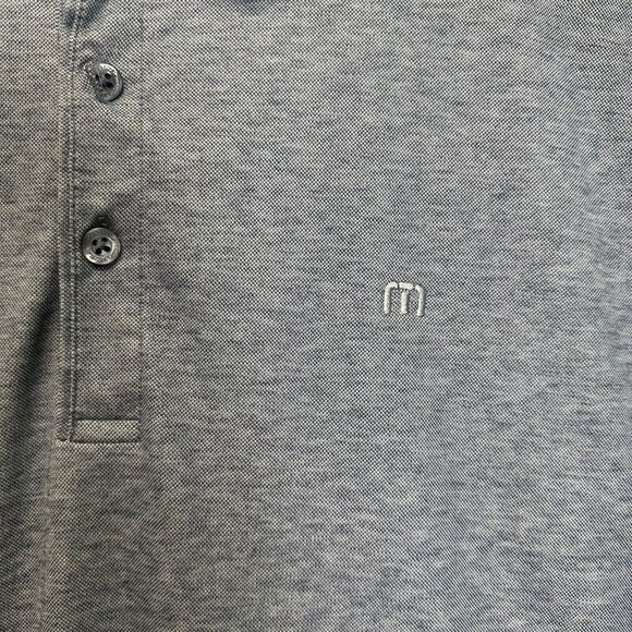 Travis Mathew Men's Size XL Gray Pima Cotton Blend Polo Shirt Casual Short Sleev - Picture 2 of 12